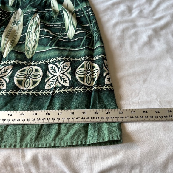 Royal Creations Sleeveless Tropical Vacation Dress Green XL Beach‎ Surfer Resort - Picture 12 of 13